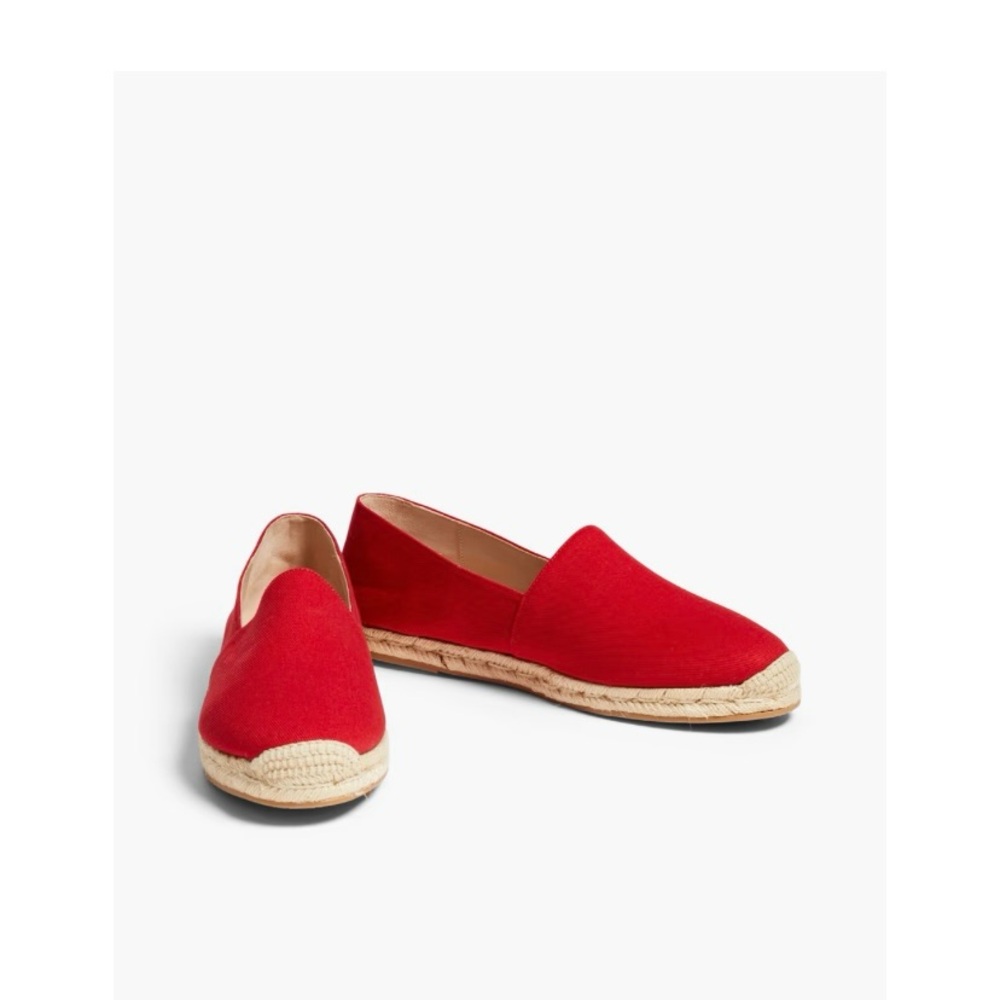 Stuart Weitzman Red Espadrille Slip-Ons